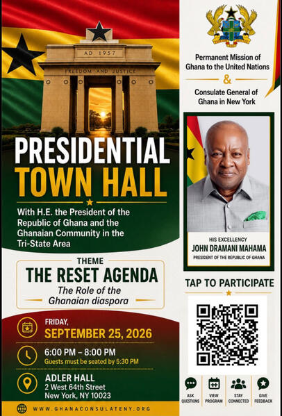 2026.09.25 - Ghana 🇬🇠Presidential Town Hall w. President John Mahama